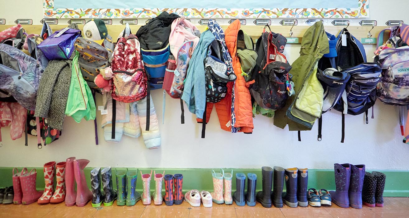 Une salle de classe vide
